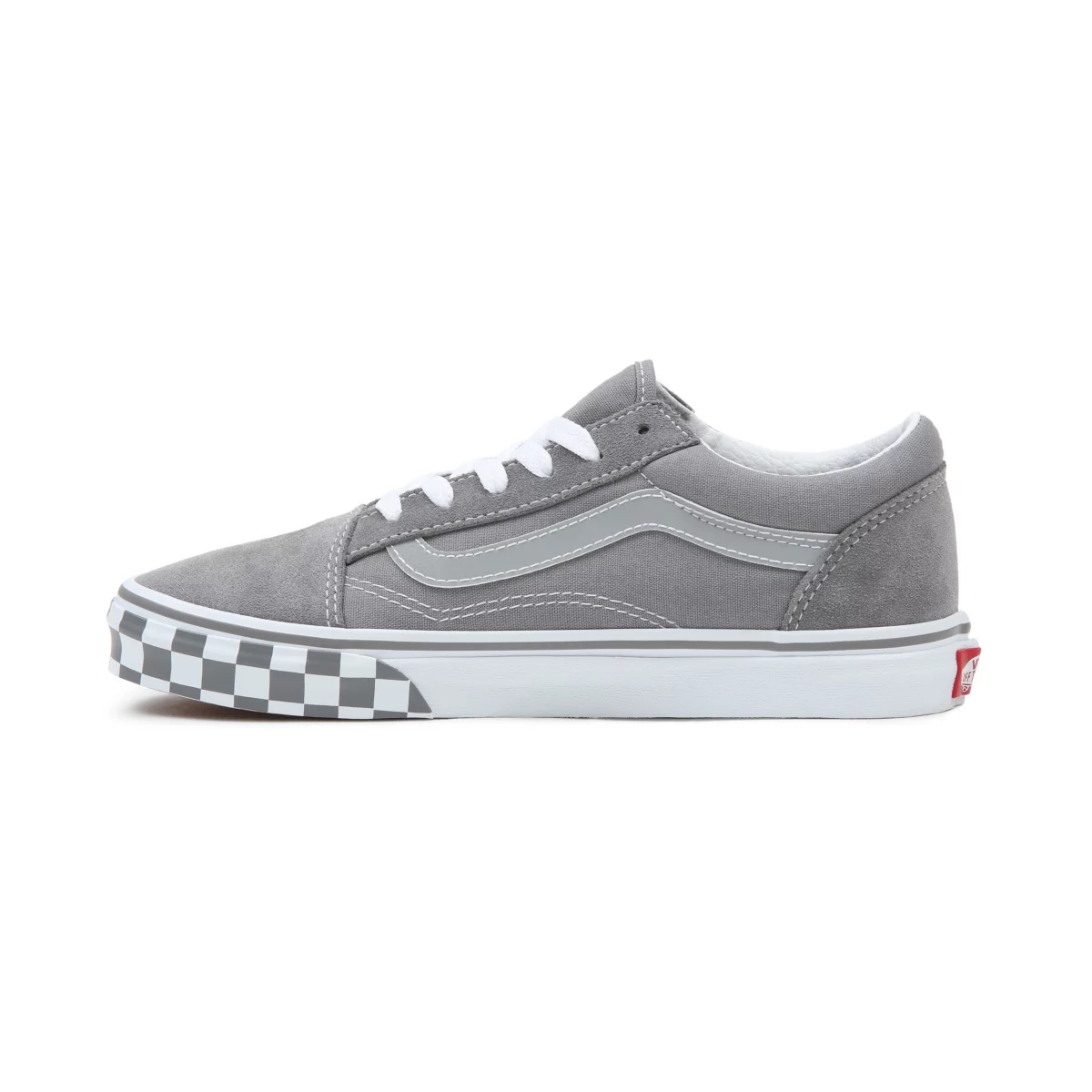 Tenis Bajas Vans Reflective Sidestripe Old Skool Niños Gris | VN301E9NG23