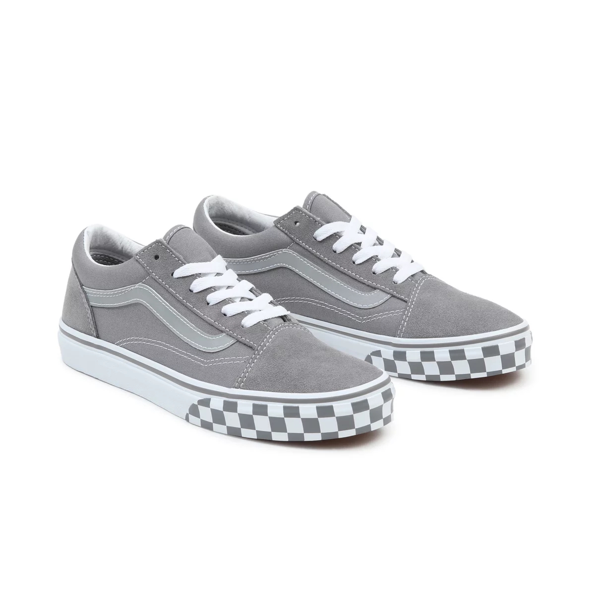 Tenis Bajas Vans Reflective Sidestripe Old Skool Niños Gris | VN301E9NG23