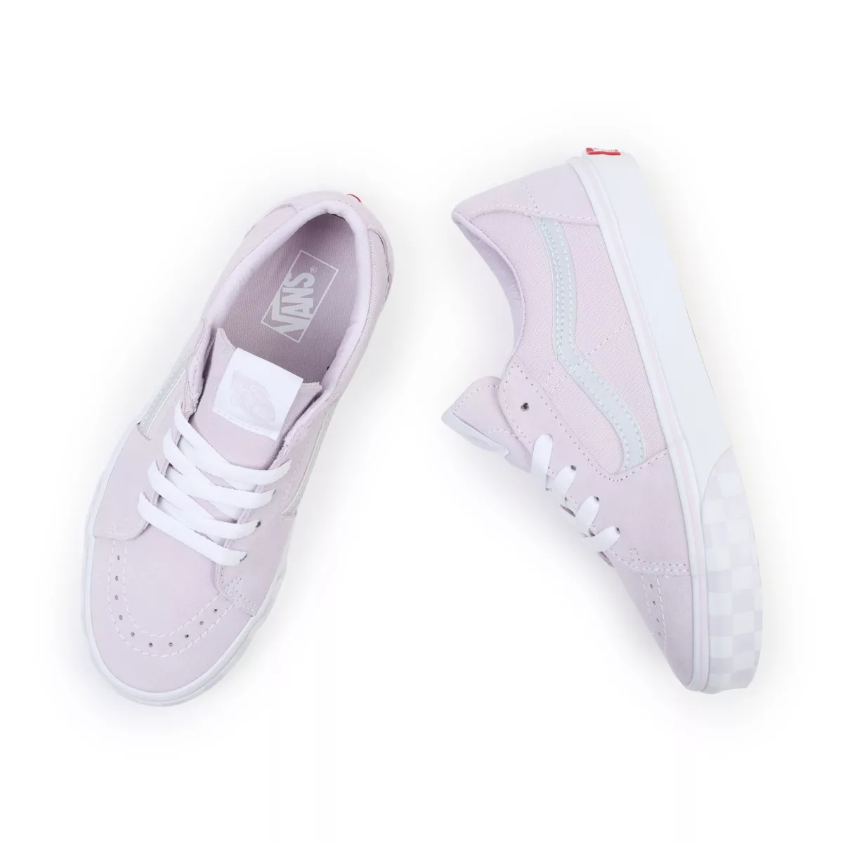 Tenis Bajas Vans Reflective Sidestripe Sk8-Low Niños Rosas | VN103Q7VE15