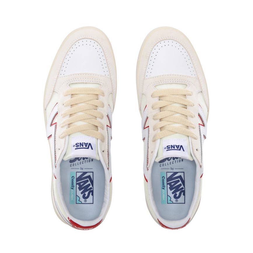 Tenis Bajas Vans Serio Colección Lowland CC Hombre Blancas | VN126H0UN89