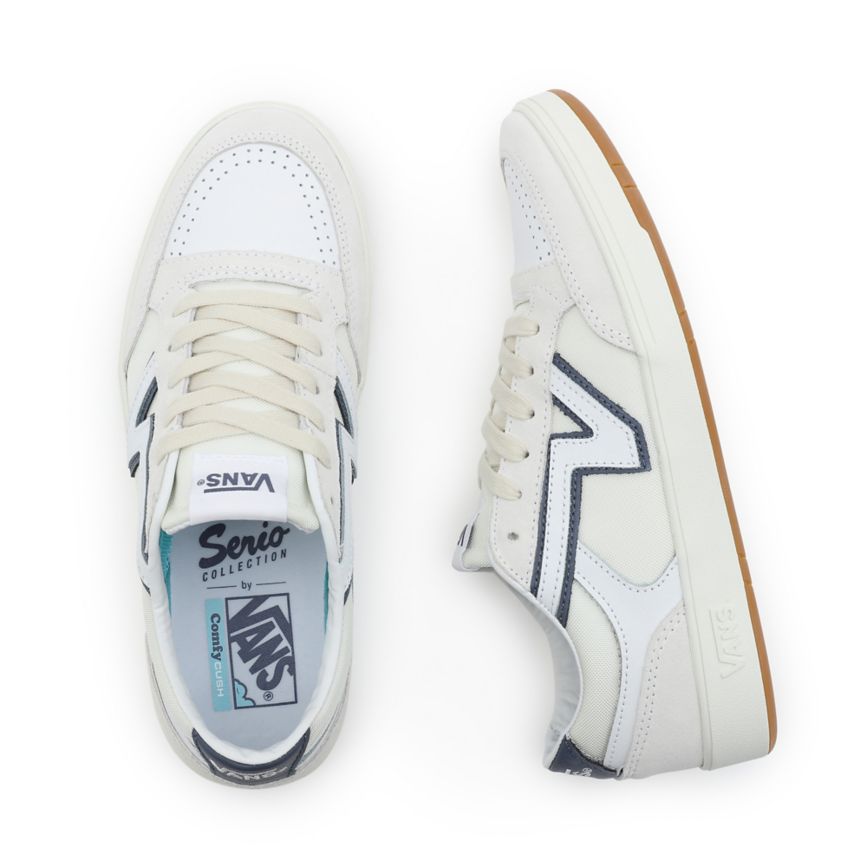 Tenis Bajas Vans Serio Colección Lowland CC Mujer Blancas | VN255C3GN58