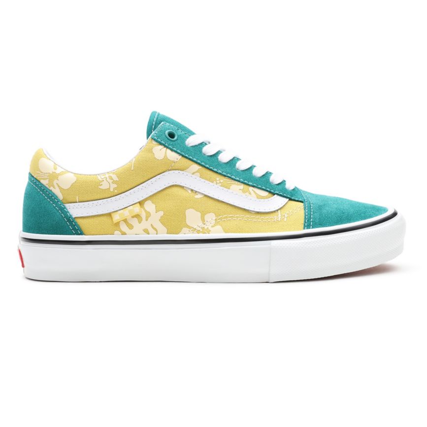 Tenis Bajas Vans Skate Aloha Old Skool Mujer Turquesa | VN571I8ES98