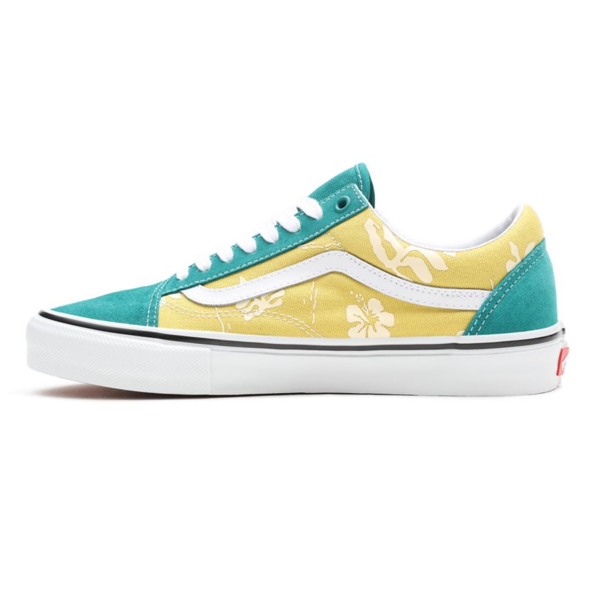 Tenis Bajas Vans Skate Aloha Old Skool Mujer Turquesa | VN571I8ES98