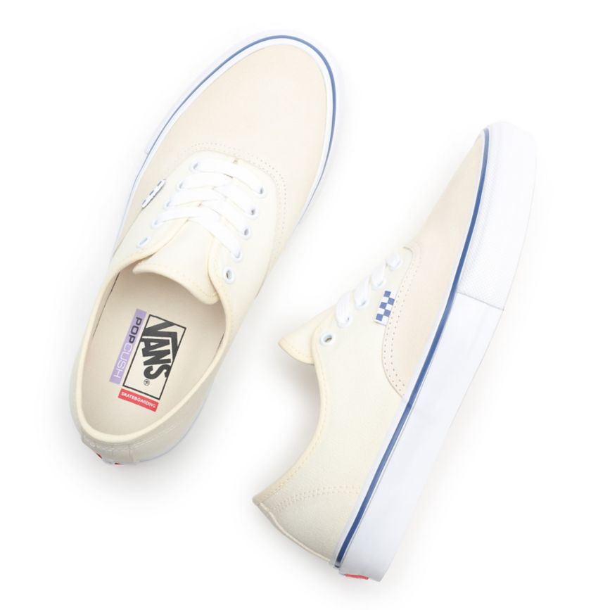 Tenis Bajas Vans Skate Authentic Hombre Blancas | VN986F9VT03