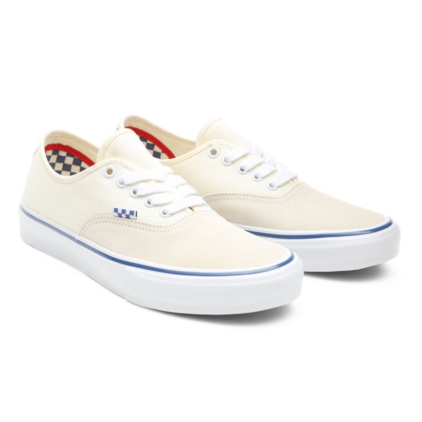 Tenis Bajas Vans Skate Authentic Mujer Blancas | VN698W1PW69