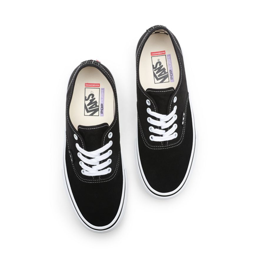 Tenis Bajas Vans Skate Authentic Mujer Negras | VN611D4BX22