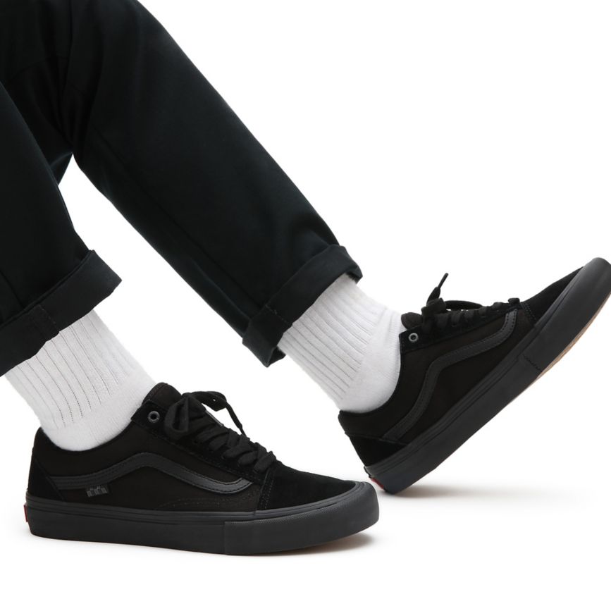 Tenis Bajas Vans Skate Old Skool Hombre Negras | VN484J6MG07