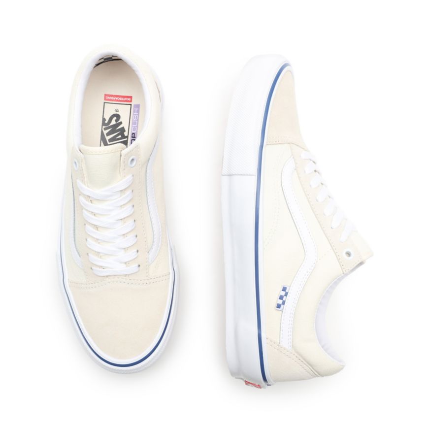Tenis Bajas Vans Skate Old Skool Mujer Blancas | VN427O9MD75