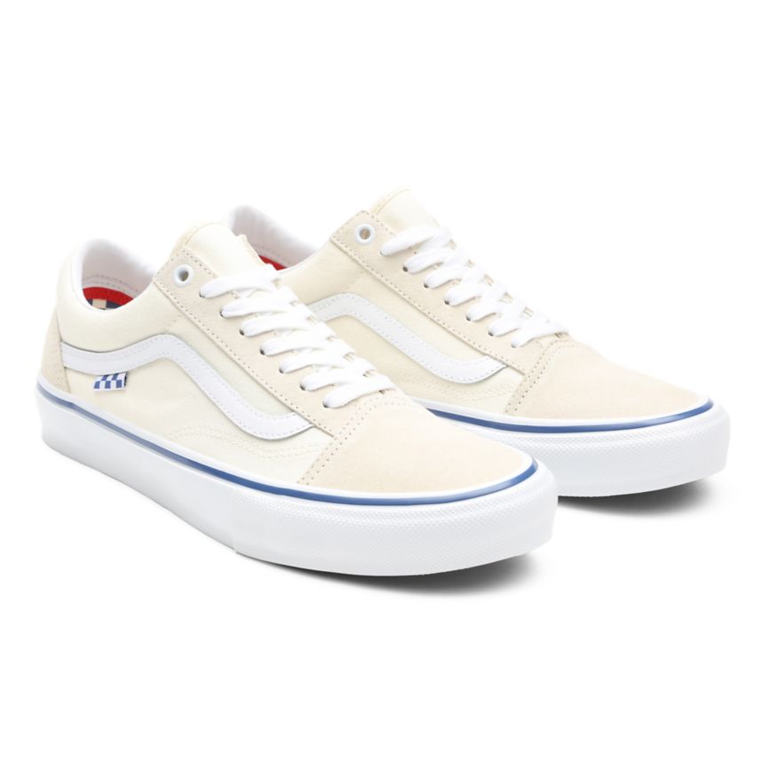 Tenis Bajas Vans Skate Old Skool Mujer Blancas | VN427O9MD75