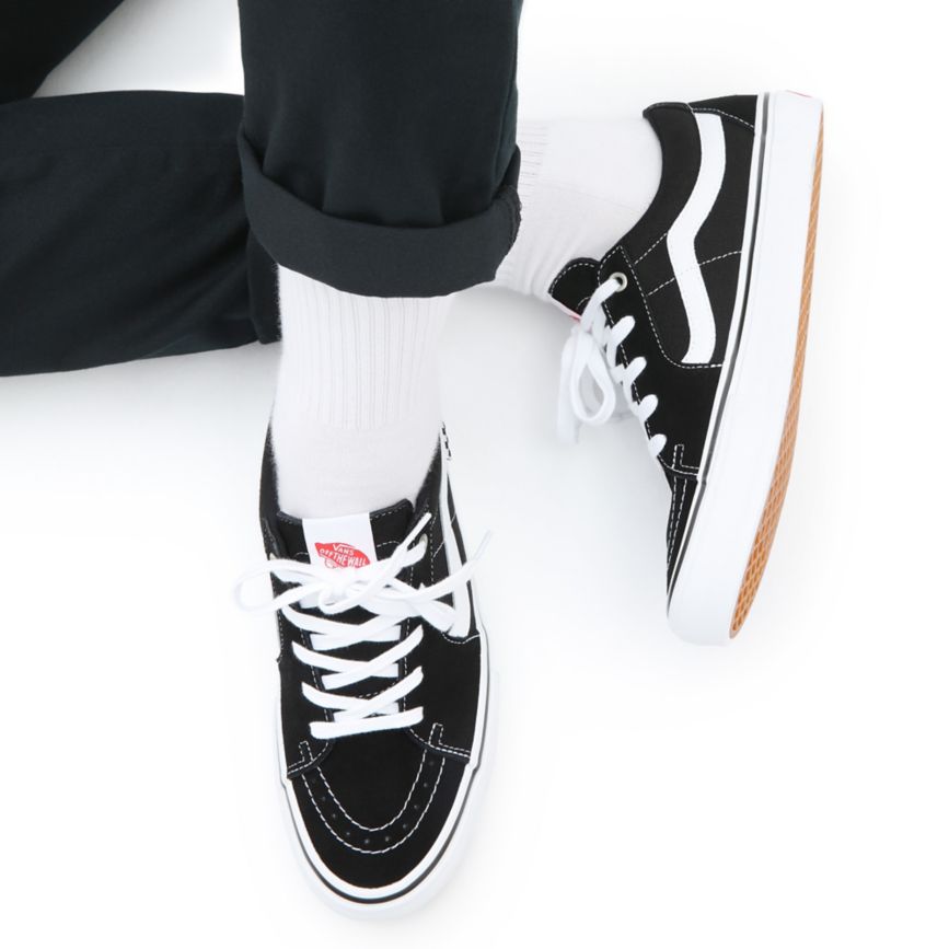 Tenis Bajas Vans Skate SK8-Low Mujer Negras | VN151L5TY71