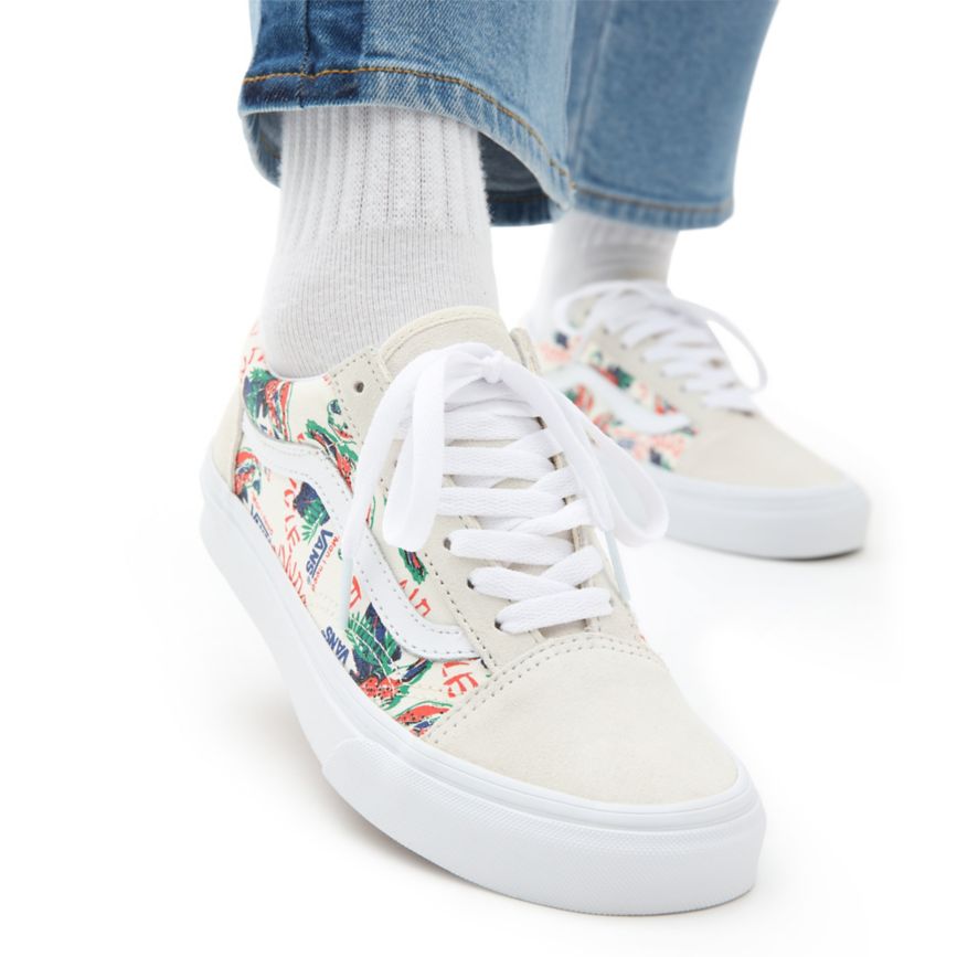 Tenis Bajas Vans Spring Daze Old Skool Hombre Blancas | VN947C8GV97