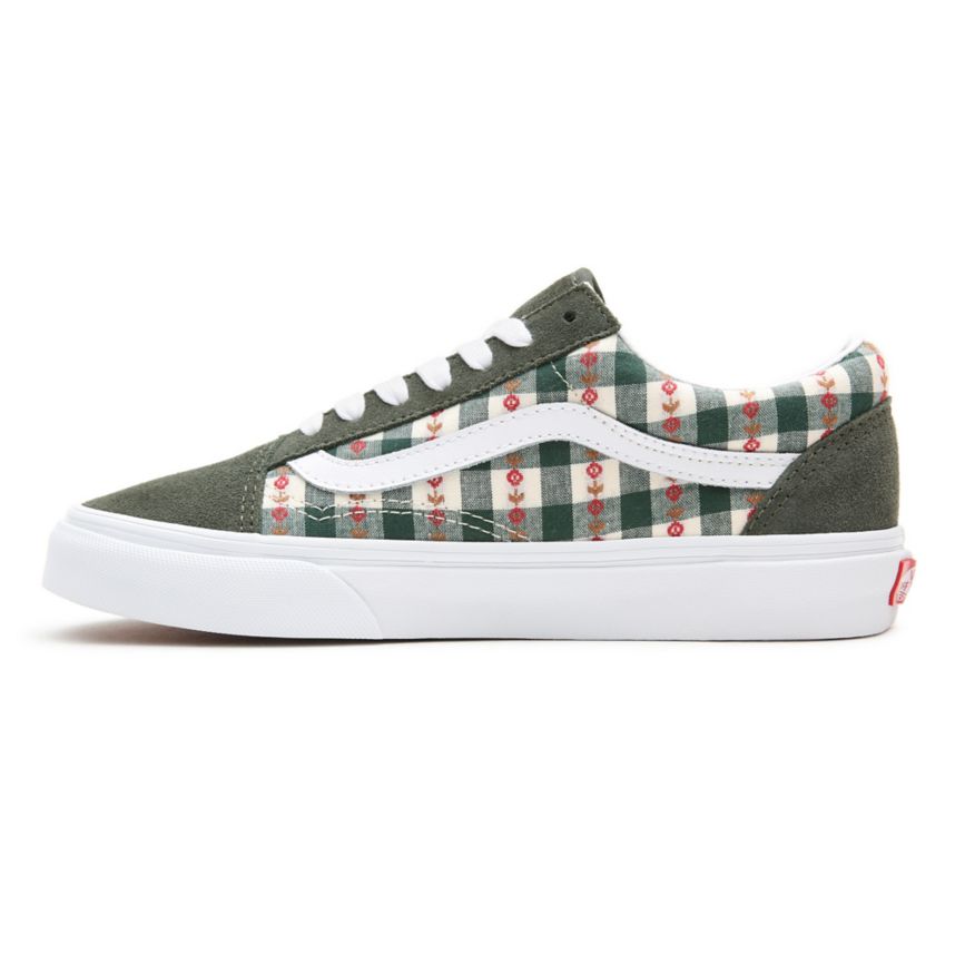 Tenis Bajas Vans Spring Daze Old Skool Mujer Verde | VN499F4LZ40