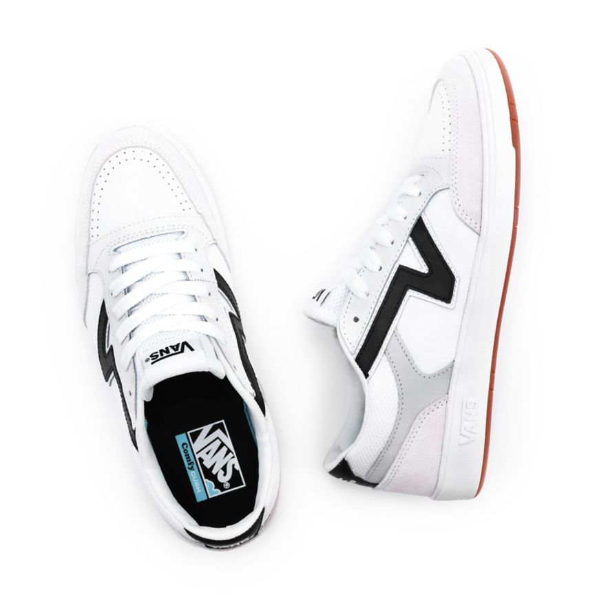 Tenis Bajas Vans Staple Lowland ComfyCush Mujer Blancas | VN852U0JC62