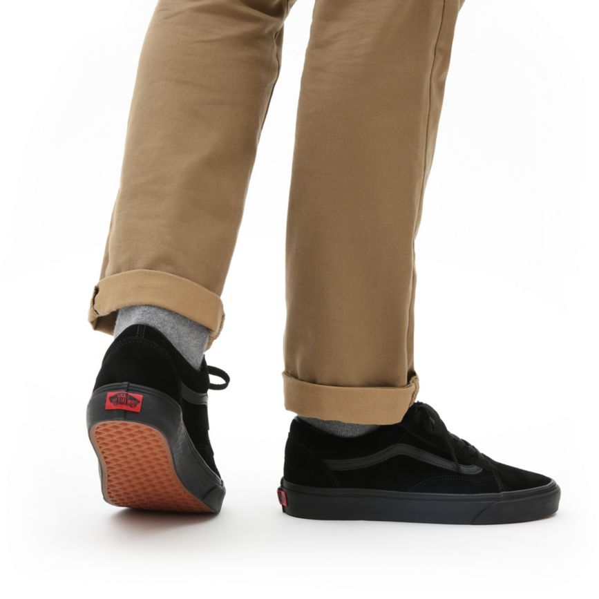 Tenis Bajas Vans Suede Old Skool Hombre Negras | VN434Z4XH81