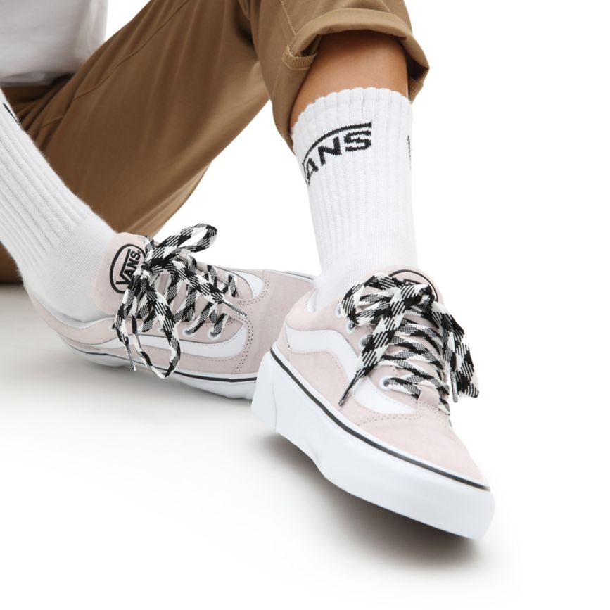 Tenis Bajas Vans Suede Shape NI Mujer Rosas | VN426I4IA41