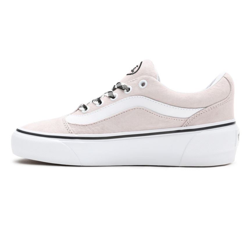 Tenis Bajas Vans Suede Shape NI Mujer Rosas | VN426I4IA41