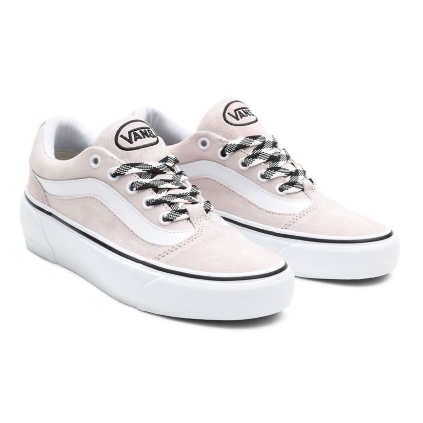 Tenis Bajas Vans Suede Shape NI Mujer Rosas | VN426I4IA41
