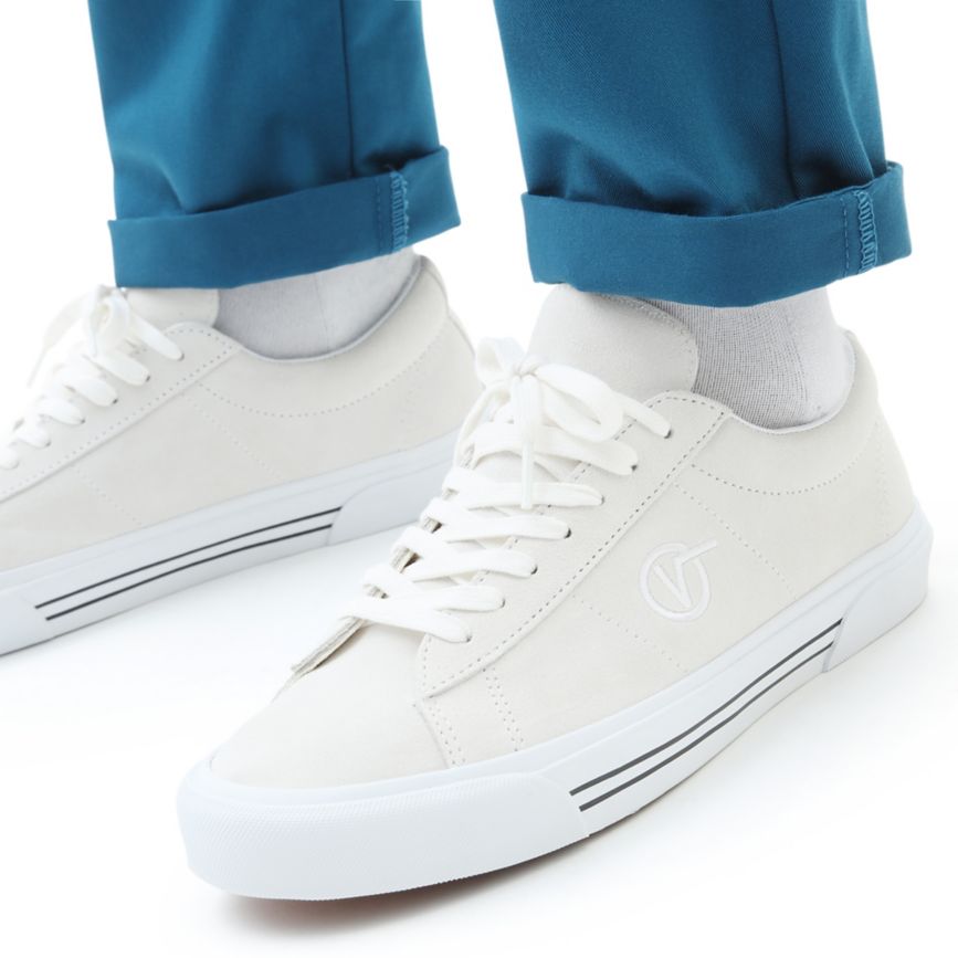Tenis Bajas Vans Suede Sid Mujer Blancas | VN002U6SH05