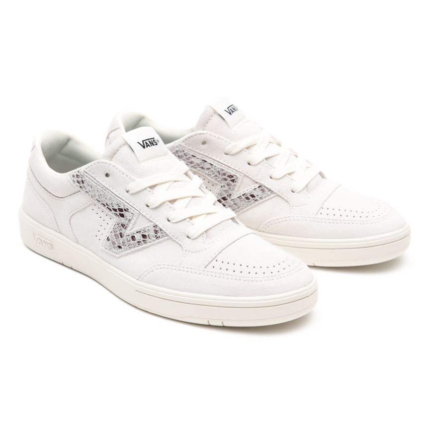 Tenis Bajas Vans Suede Snake Lowland CC Mujer Blancas | VN571C9JB82