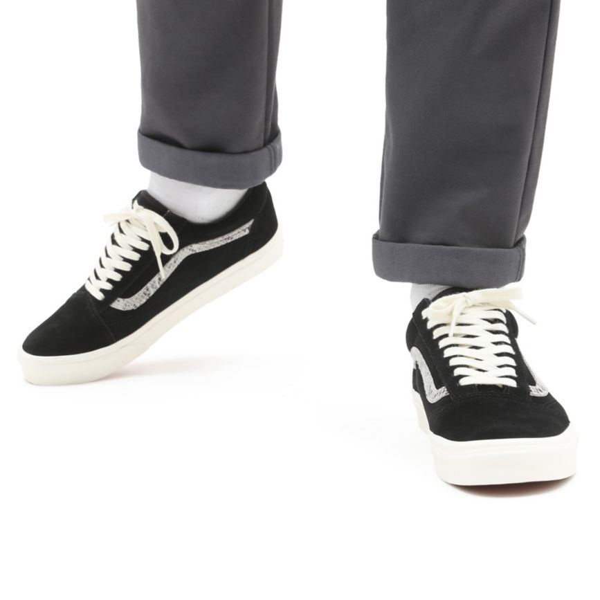 Tenis Bajas Vans Suede Snake Old Skool Mujer Negras | VN775C5RE42