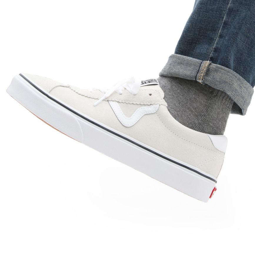 Tenis Bajas Vans Suede Sport Hombre Blancas | VN035E8AW14