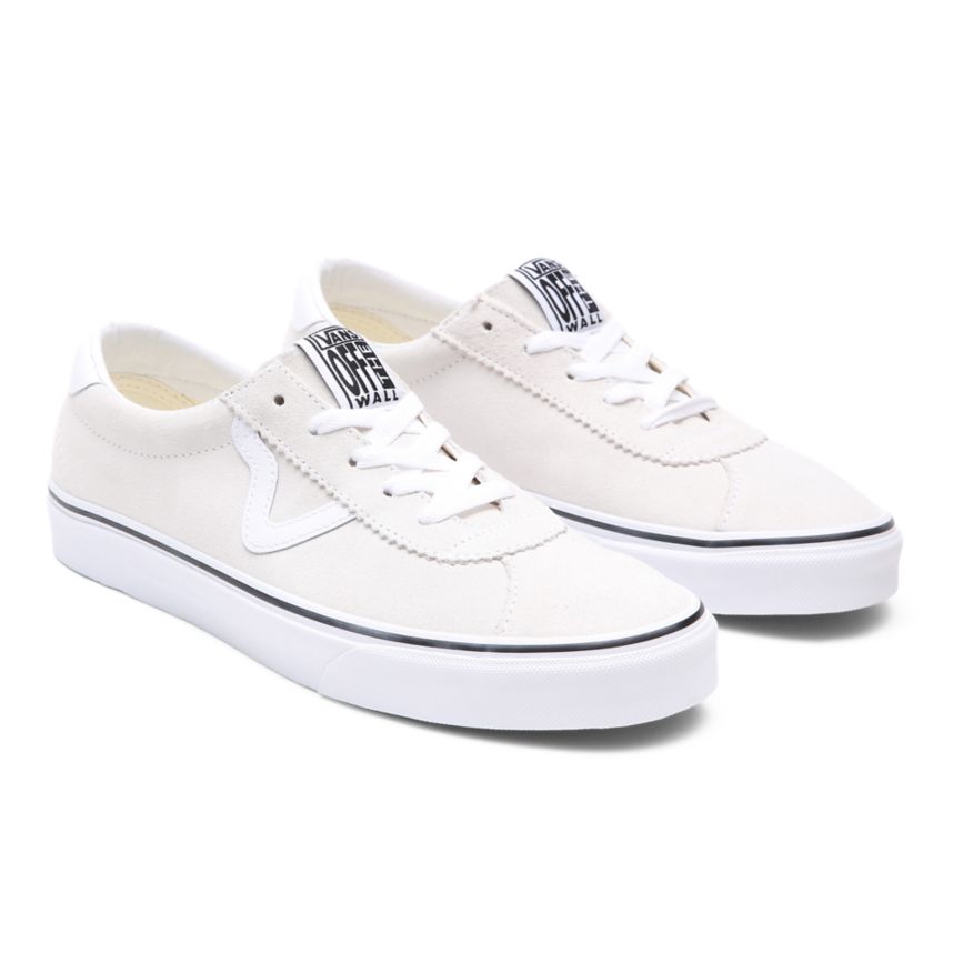 Tenis Bajas Vans Suede Sport Hombre Blancas | VN035E8AW14