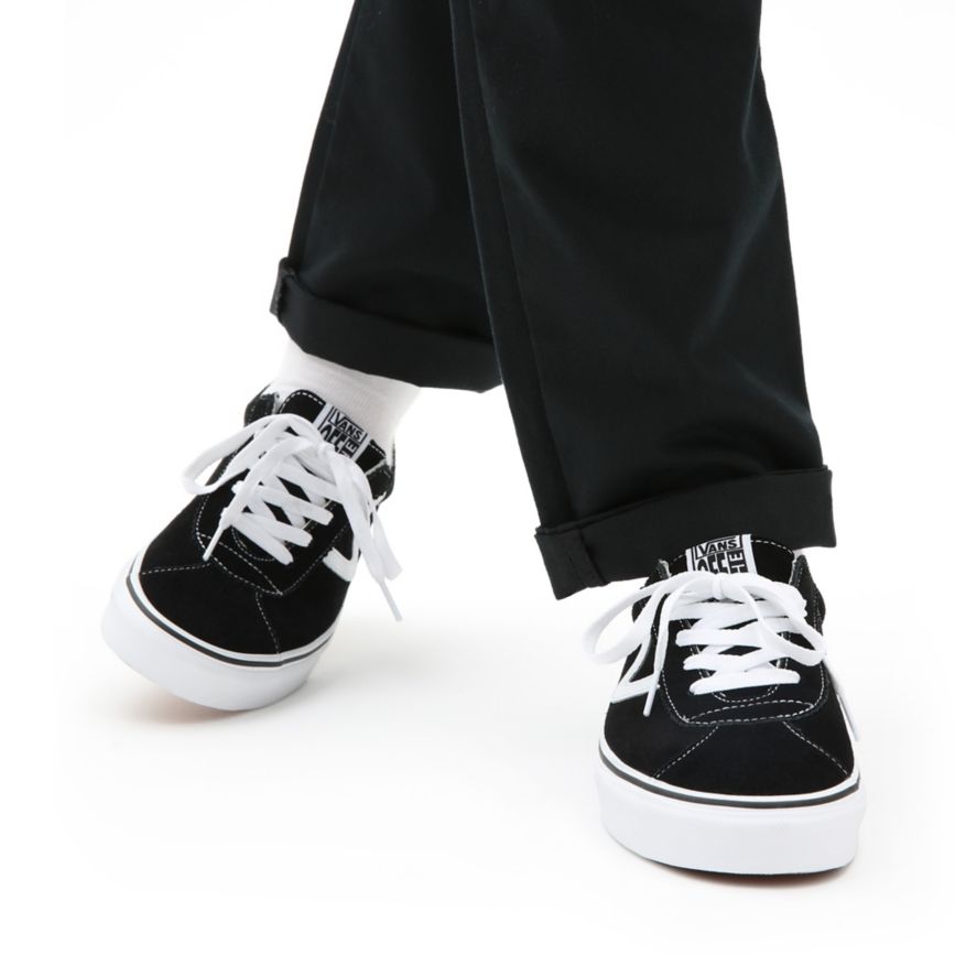 Tenis Bajas Vans Suede Sport Hombre Negras | VN663R7UZ54