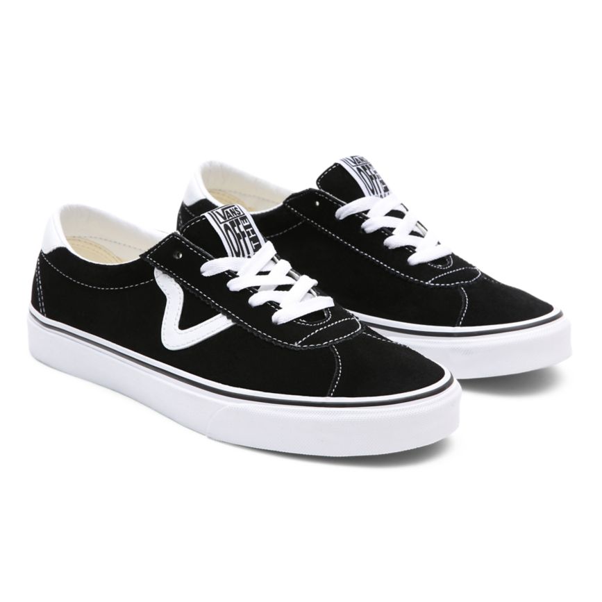 Tenis Bajas Vans Suede Sport Hombre Negras | VN663R7UZ54