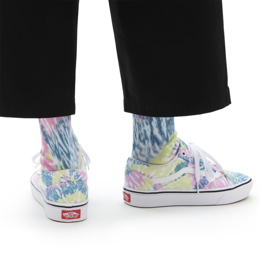 Tenis Bajas Vans Tie Dye ComfyCush Old Skool Mujer Multicolor | VN842N7FC91