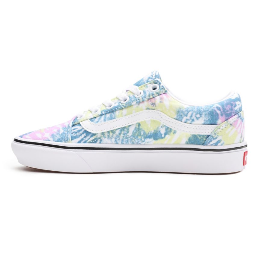 Tenis Bajas Vans Tie Dye ComfyCush Old Skool Mujer Multicolor | VN842N7FC91