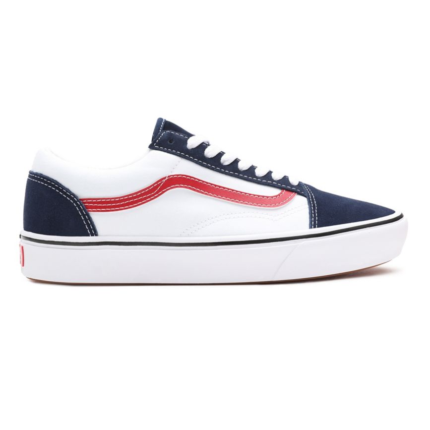 Tenis Bajas Vans Tri-Tone ComfyCush Old Skool Hombre Azul Marino | VN273Q7ZV03