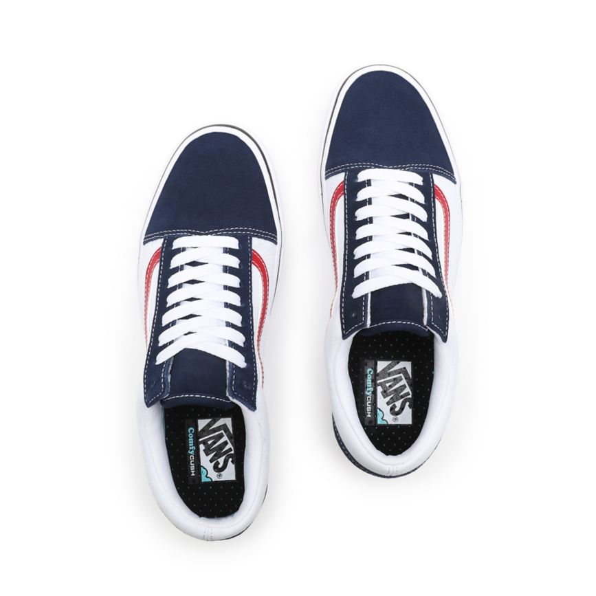 Tenis Bajas Vans Tri-Tone ComfyCush Old Skool Mujer Azul Marino | VN857H4OR05