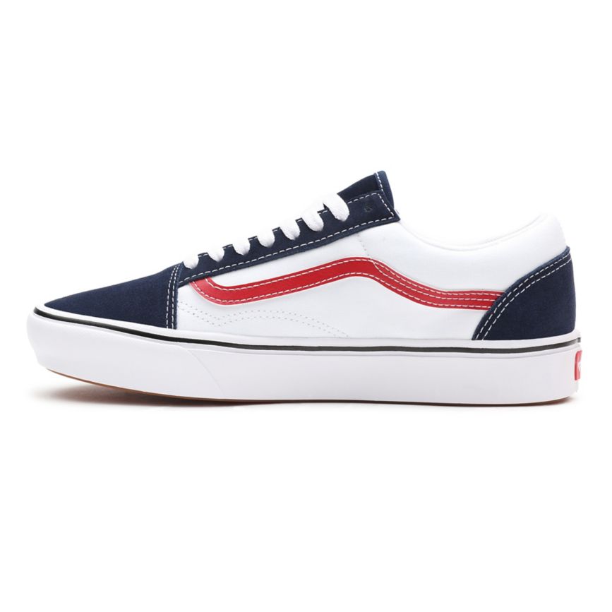Tenis Bajas Vans Tri-Tone ComfyCush Old Skool Mujer Azul Marino | VN857H4OR05