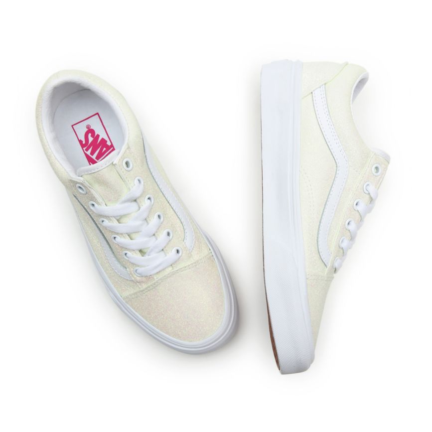 Tenis Bajas Vans UV Glitter Old Skool Mujer Blancas | VN232P5WQ97