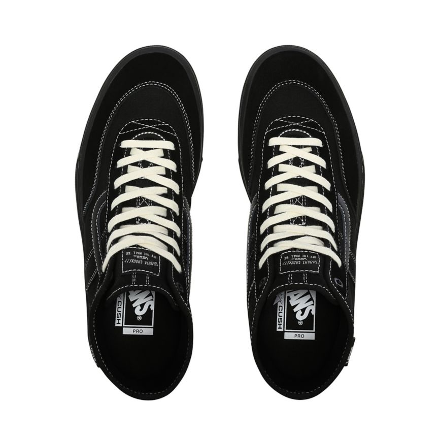 Tenis Skate Vans Crockett Altas Pro Mujer Negras | VN118G0GK04