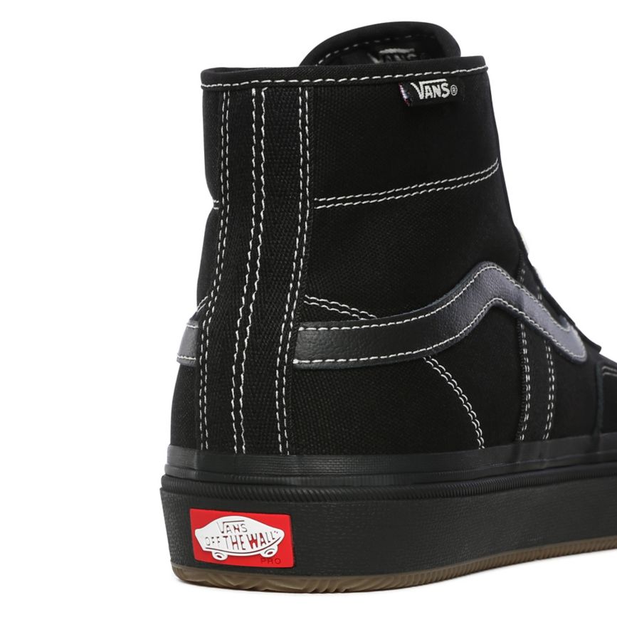 Tenis Skate Vans Crockett Altas Pro Mujer Negras | VN118G0GK04