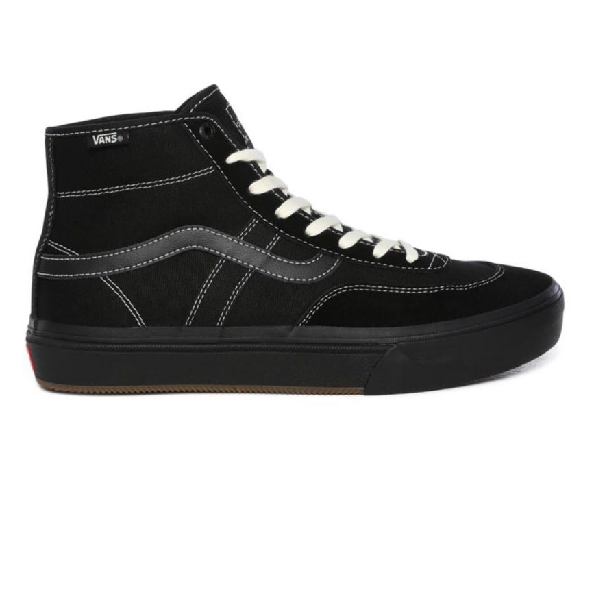 Tenis Skate Vans Crockett Altas Pro Mujer Negras | VN118G0GK04