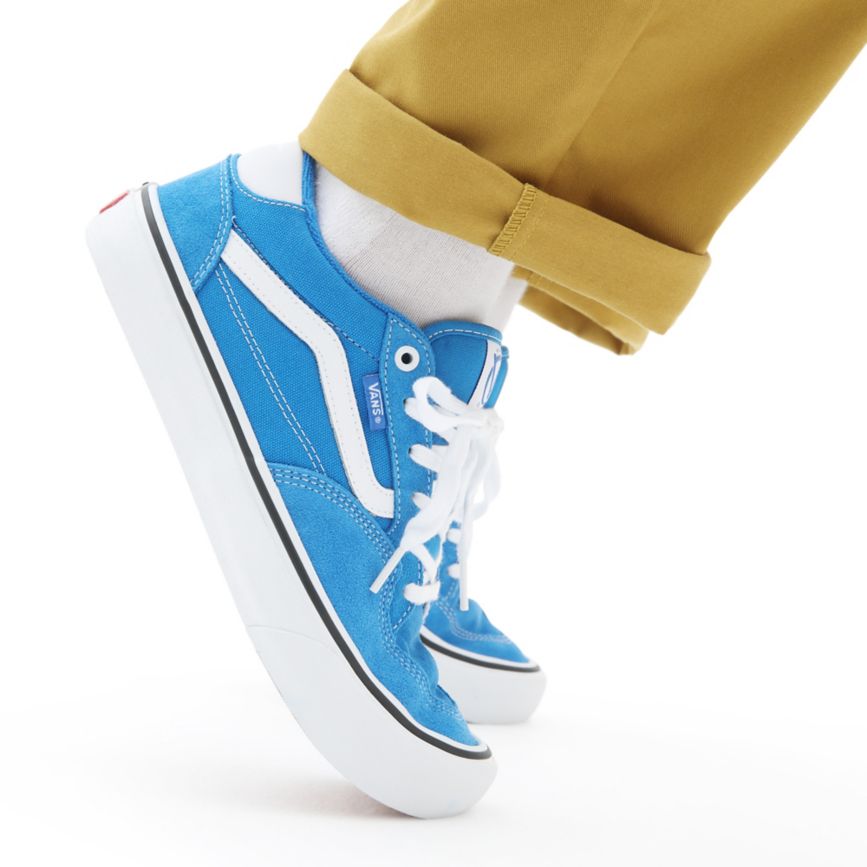 Tenis Skate Vans Rowan Pro Mujer Azules | VN763P0PT04