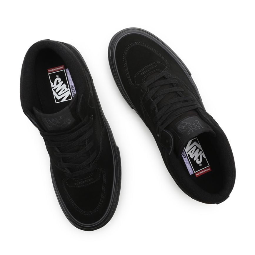 Tenis Skate Vans Skate Half Cab Mujer Negras | VN375U3QQ30