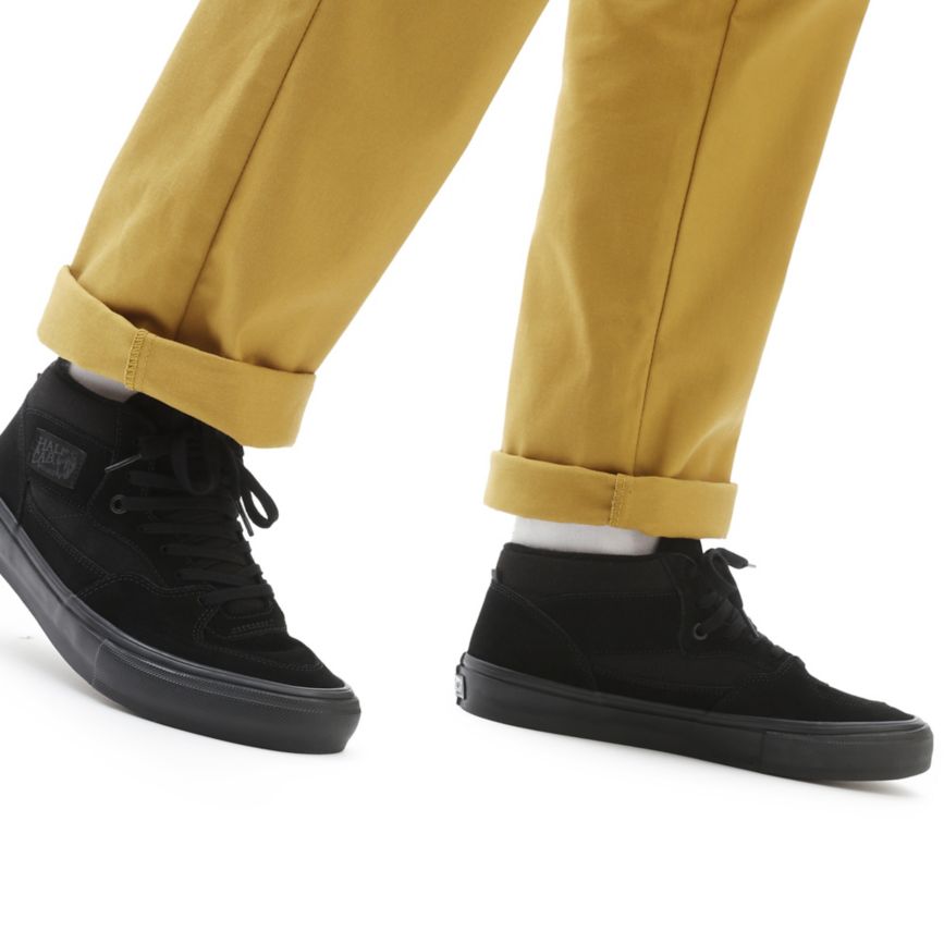 Tenis Skate Vans Skate Half Cab Mujer Negras | VN375U3QQ30