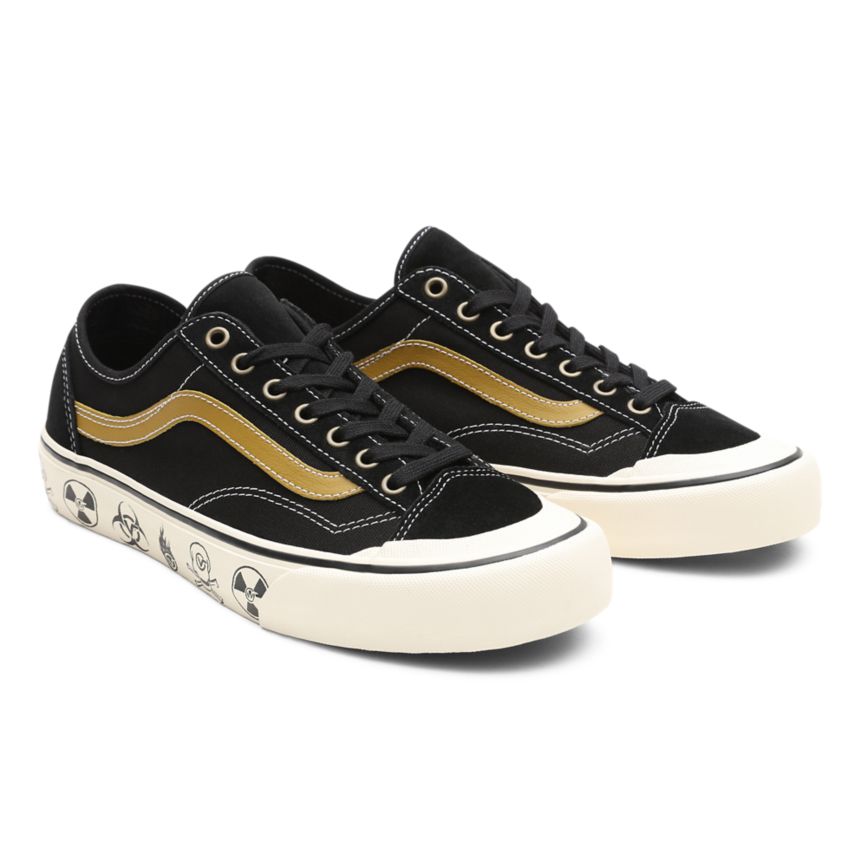 Tenis Vans Dark Aloha Style 36 Decon SF Mujer Negras | VN655O0SY58