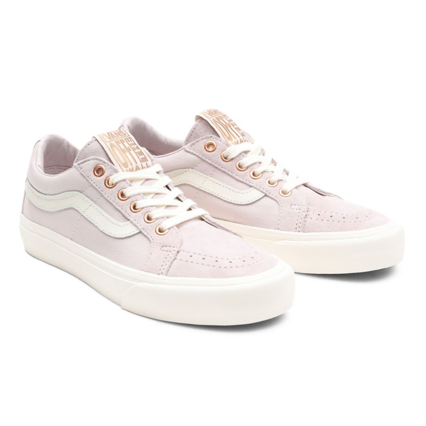 Tenis Vans Metallic Stitch SK8-Low Reissue SF Mujer Rosas | VN191M9EU24