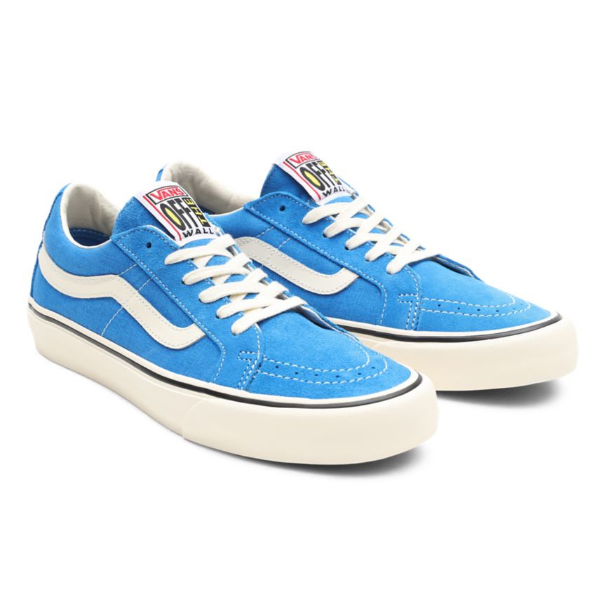 Tenis Vans Salt Wash Sk8-Low Reissue SF Hombre Azules | VN254J8ER79