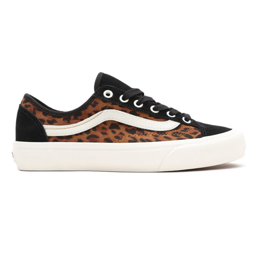Tenis Vans Suede Leopard Style 36 Decon SF Mujer Blancas | VN090T1VH43