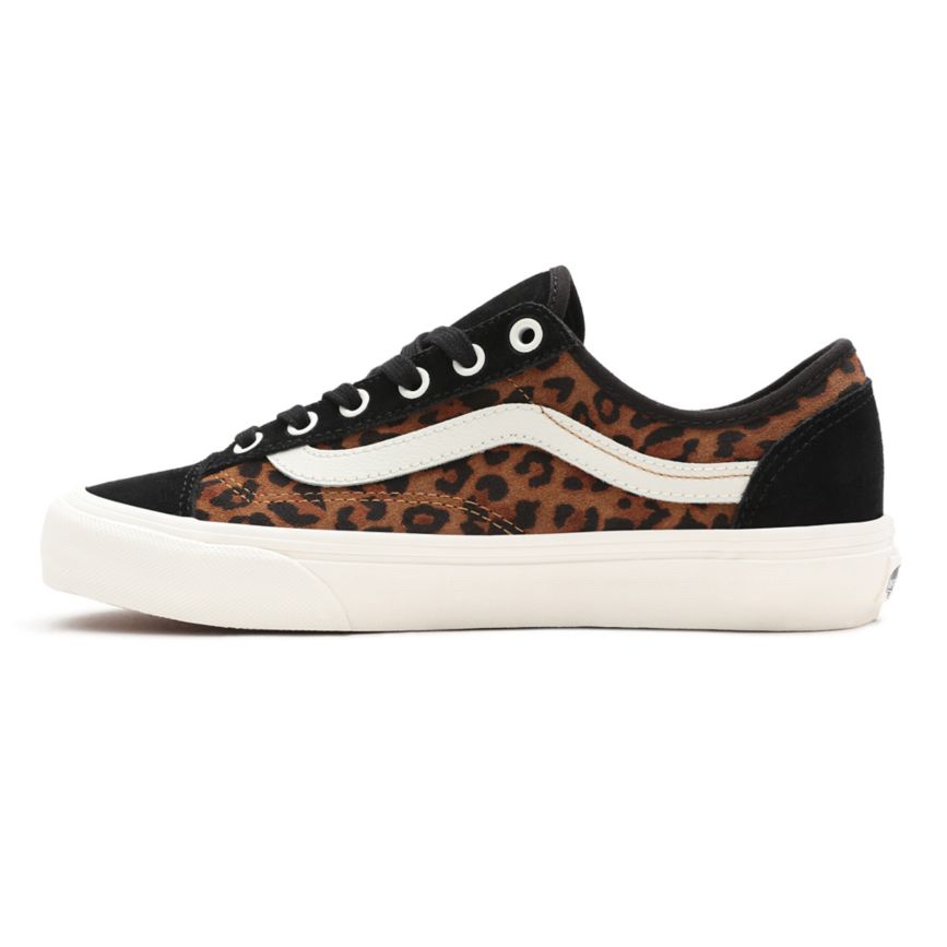 Tenis Vans Suede Leopard Style 36 Decon SF Mujer Blancas | VN090T1VH43