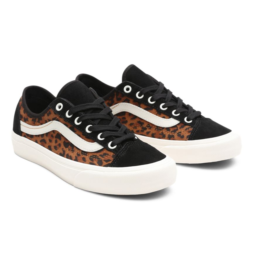 Tenis Vans Suede Leopard Style 36 Decon SF Mujer Blancas | VN090T1VH43