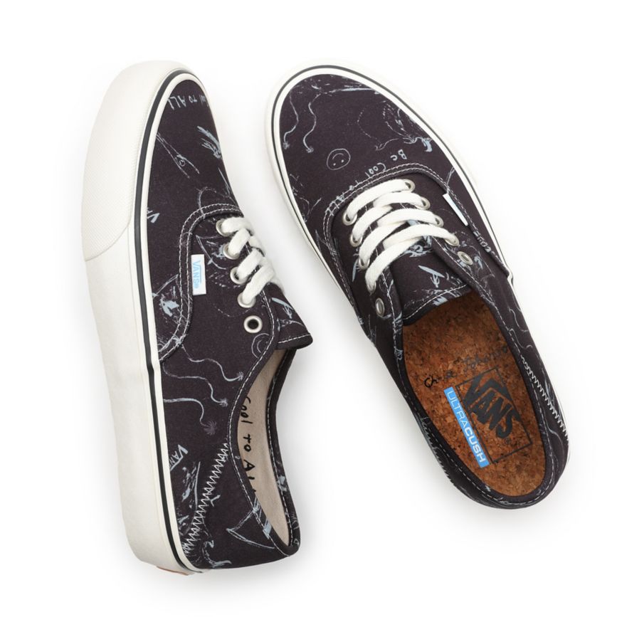 Tenis Vans X Chris Johanson Authentic SF Mujer Negras | VN911M7QH81