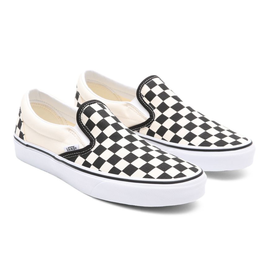 CLASSICS Vans Checkerboard Classic Slip-On Mujer Negras | VN352F5YX83