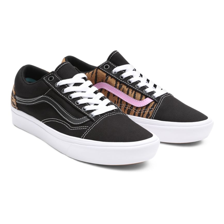 CLASSICS Vans Le Tigre ComfyCush Old Skool Mujer Negras | VN708E6KY32