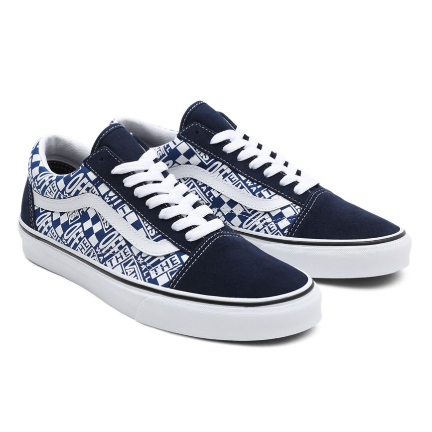 CLASSICS Vans Off The Wall Old Skool Mujer Azules | VN518I7QZ16